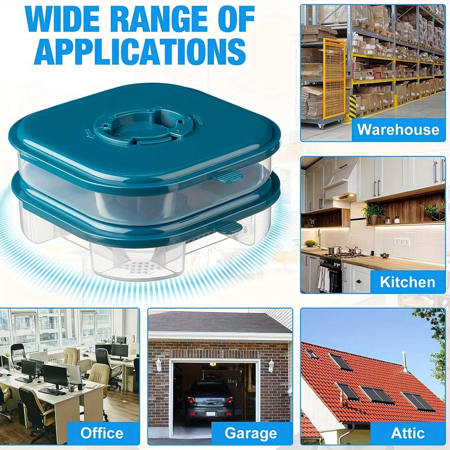 Caja de trampa de plástico reutilizable para cucarachas para cocina y jardín atrapamoscas de insectos