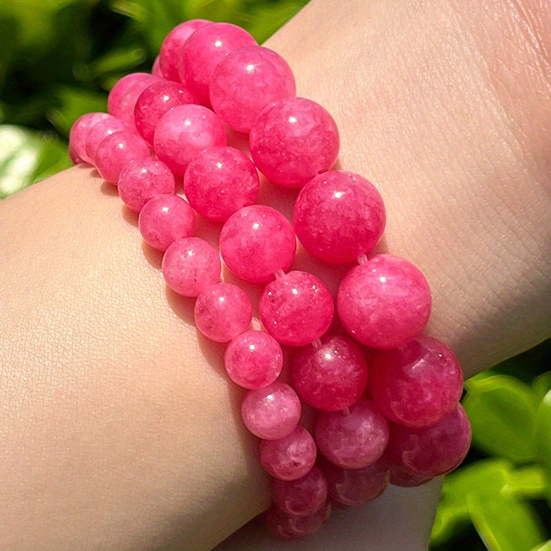 Red Rhodonite Beads 6/8/10mm Natural Stone Jewelry Making Supplies 15 Inch Strand