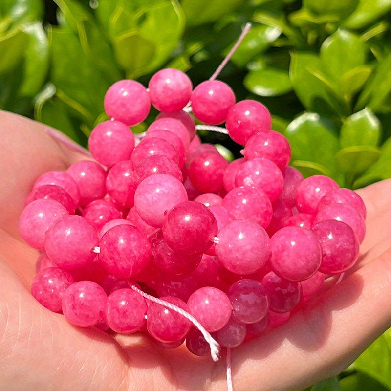 Red Rhodonite Beads 6/8/10mm Natural Stone Jewelry Making Supplies 15 Inch Strand