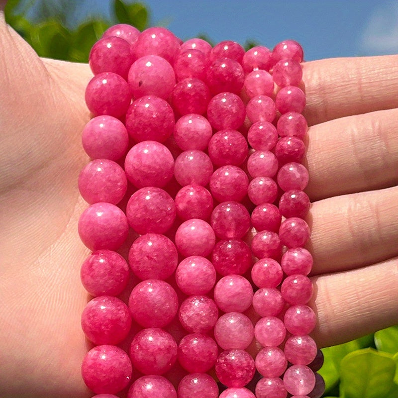 Red Rhodonite Beads 6/8/10mm Natural Stone Jewelry Making Supplies 15 Inch Strand