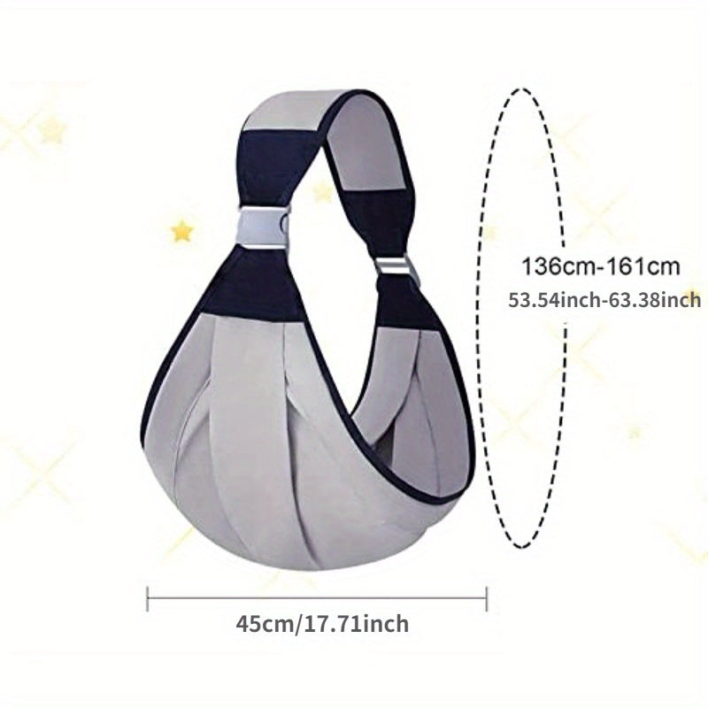 Baby Carrier Grey Ergonomic Adjustable Mesh Sling for Newborns to Toddlers up to 20kg