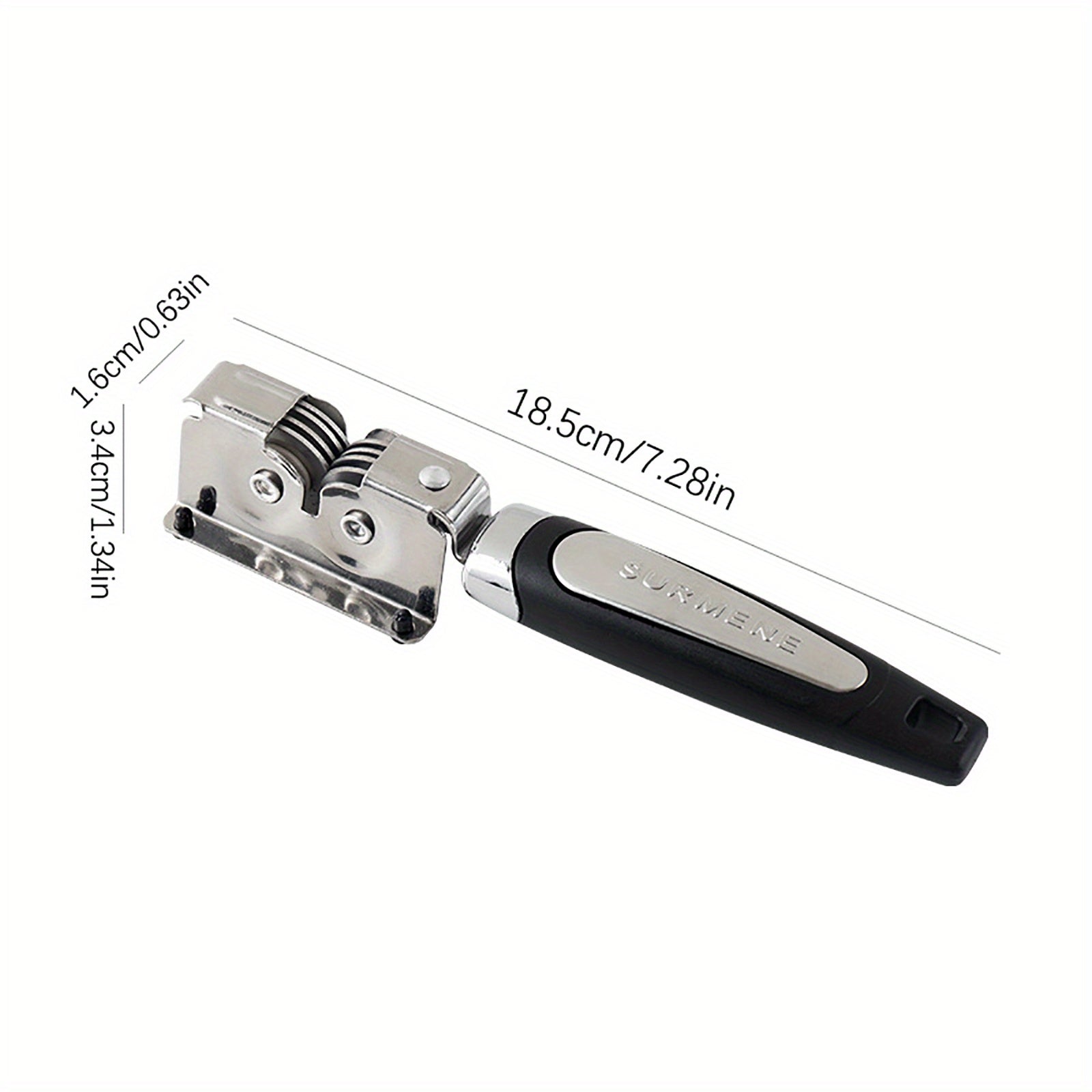 Stainless Steel Manual Knife Sharpener for Kitchen Utensils Long-Lasting