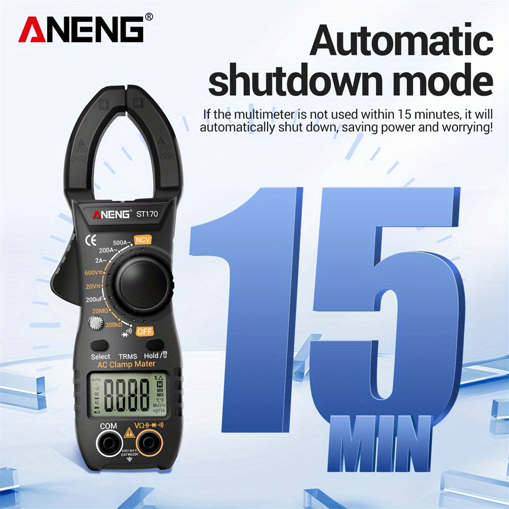 Non-Contact Clamp Meter for AC Current Measurement with NCV Detection