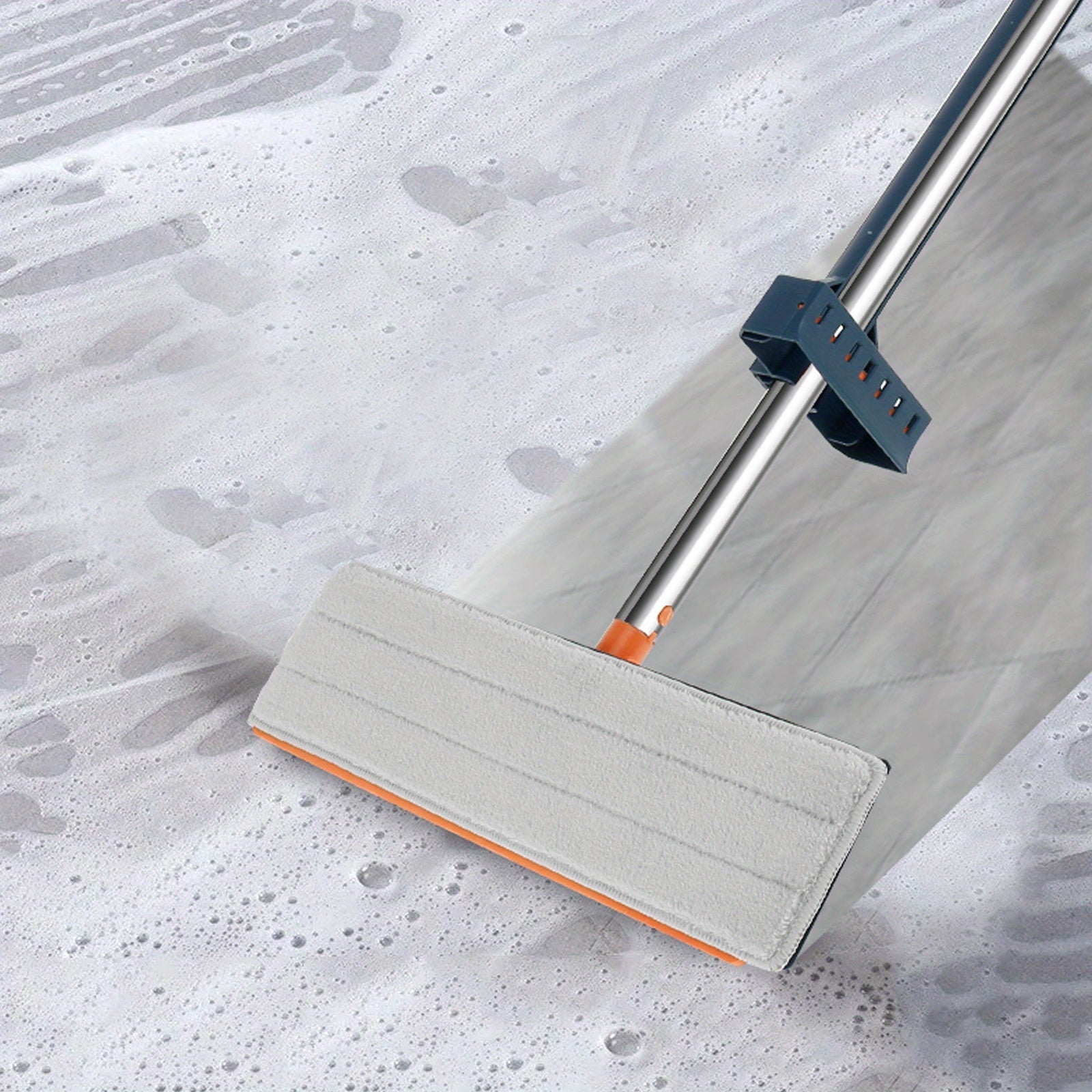 360° Rotating Microfiber Mop and Bucket Set for Wet Dry Cleaning with 7 Pads