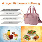 Insulated Lunch Bag Durable Oxford Cloth Portable Food Cooler for Camping Picnics