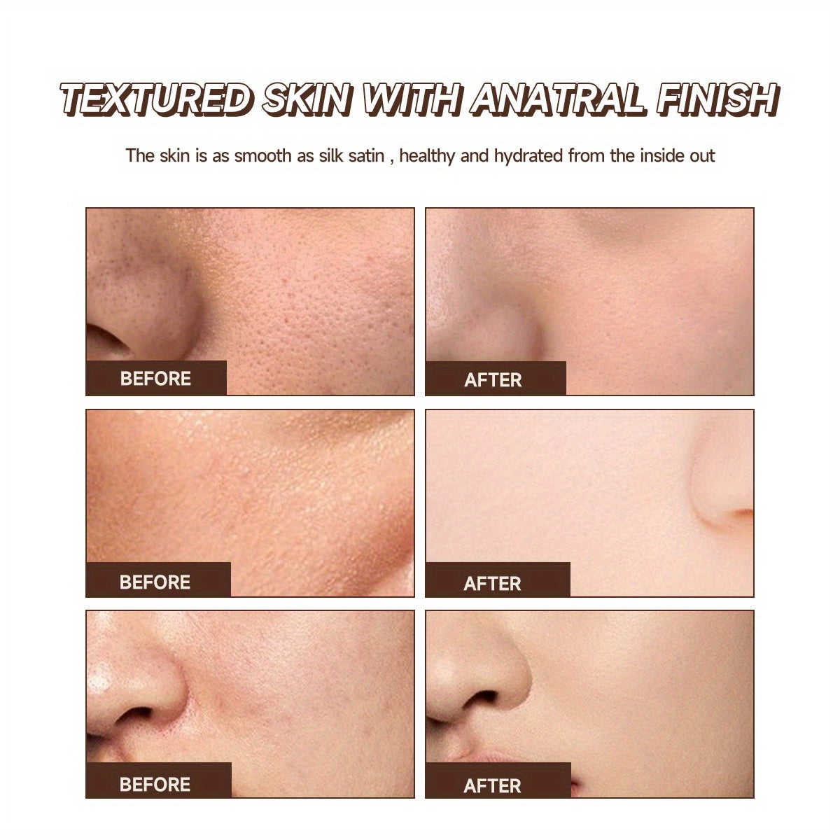 Women Matte Waterproof Foundation Stick with Pore Primer for Fair Skin