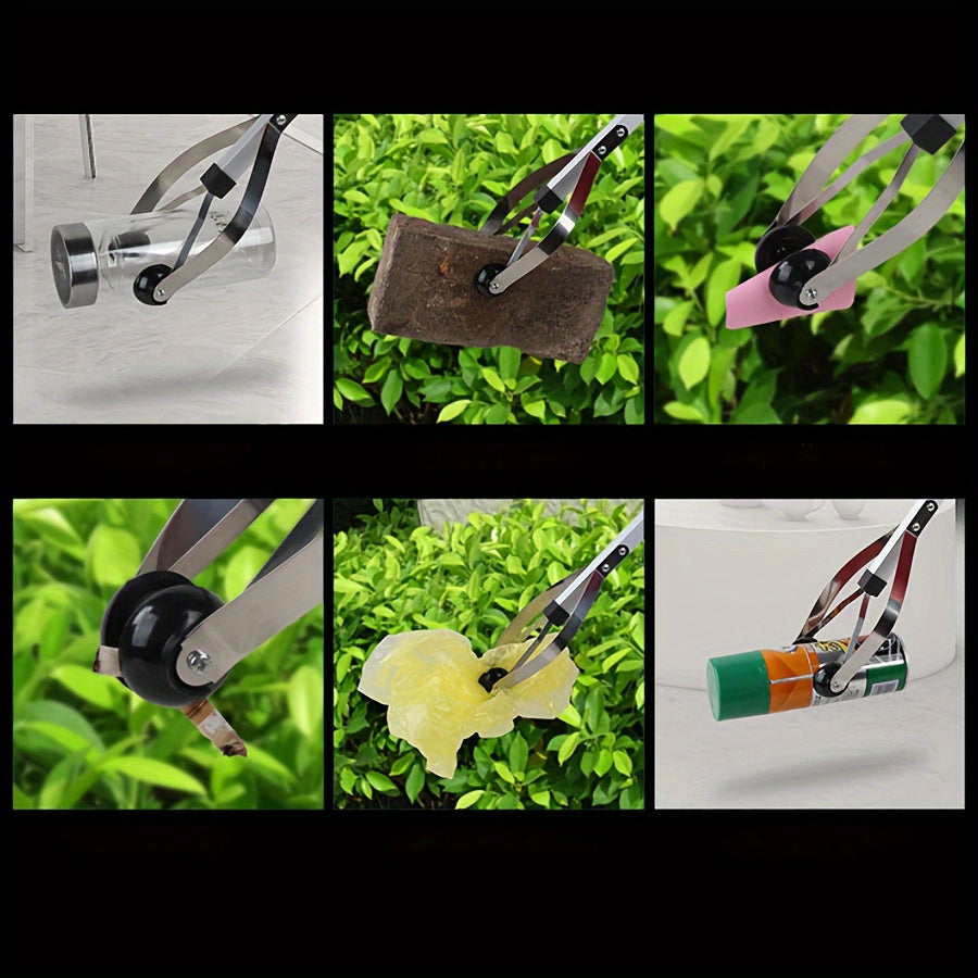 Aluminiy qotishma egiluvchan tutqich asbobi bilan axlatni osonlik bilan to'plang, bu sizning eng yaxshi ochiq havoda tozalash aksessuaringizdir. Ushbu axlat klipi axlatni yig'ishni osonlashtiradi va tozalash vositalaringiz arsenalida bo'lishi kerak.