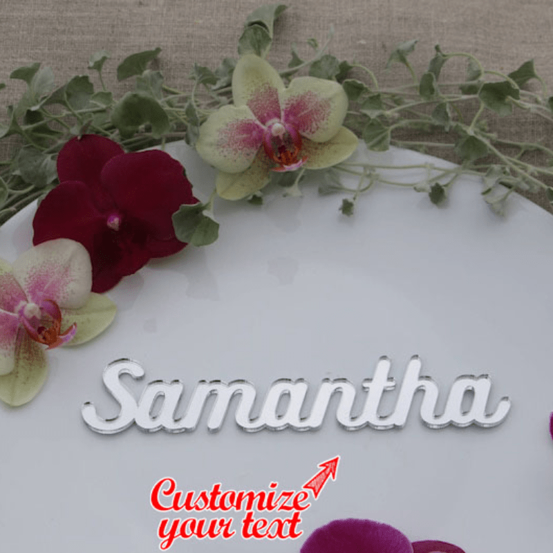 Personalized Acrylic Place Cards for Weddings and Events Custom Guest Name Signs