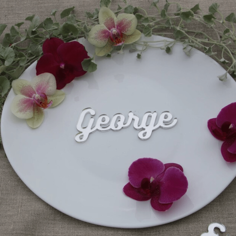 Personalized Acrylic Place Cards for Weddings and Events Custom Guest Name Signs