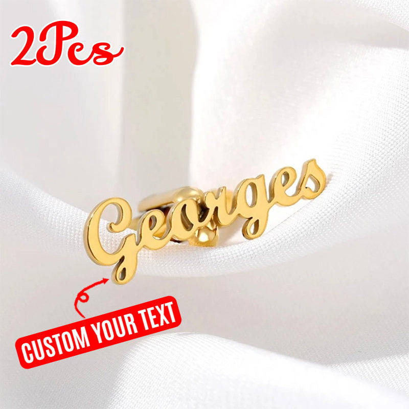 Men's Personalized Cufflinks Set of 2 Stainless Steel Engraved for Weddings Graduations Business