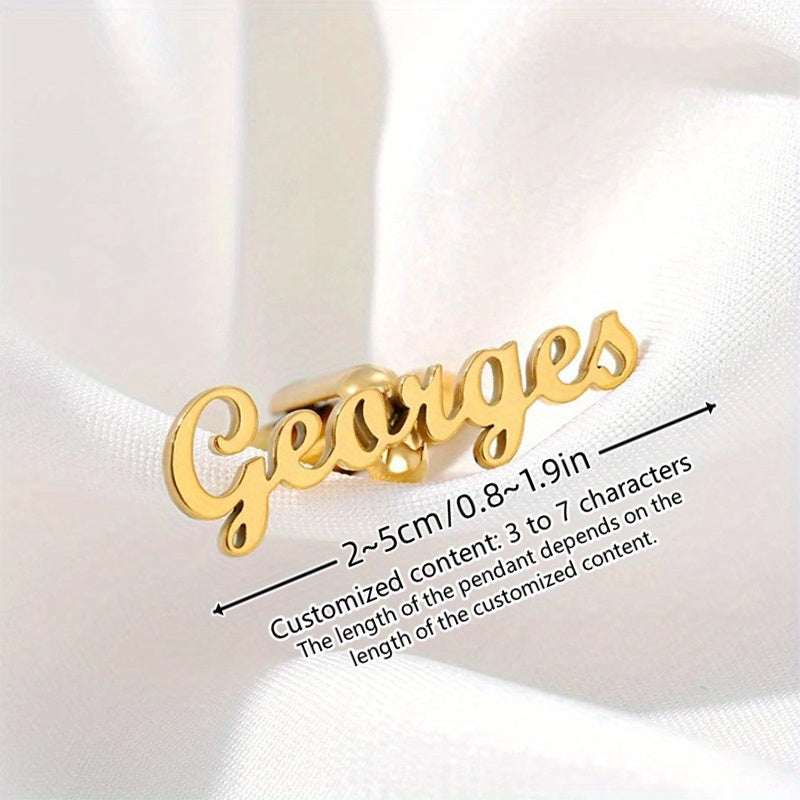 Men's Personalized Cufflinks Set of 2 Stainless Steel Engraved for Weddings Graduations Business