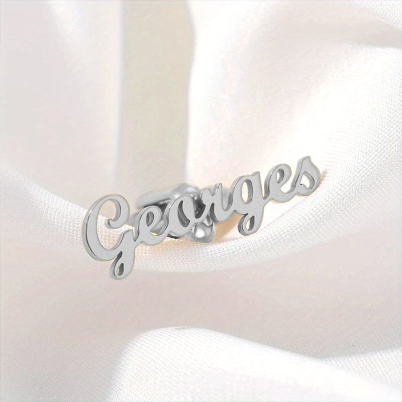 Men's Personalized Cufflinks Set of 2 Stainless Steel Engraved for Weddings Graduations Business