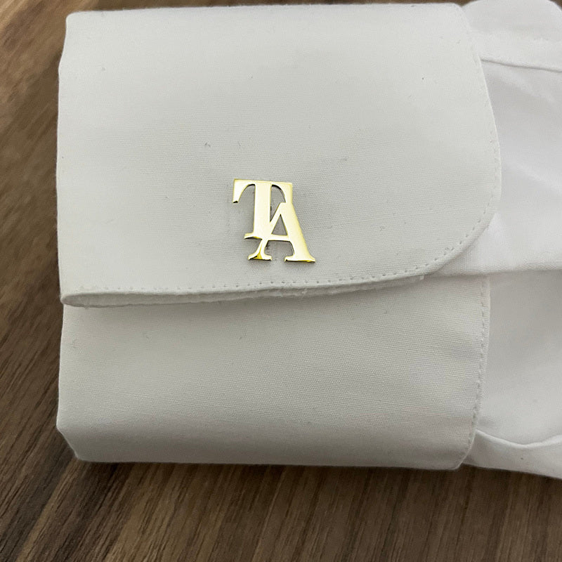 Personalized Wedding Cufflinks Set of 2 Engraved Stainless Steel Initials for Groom and Groomsmen