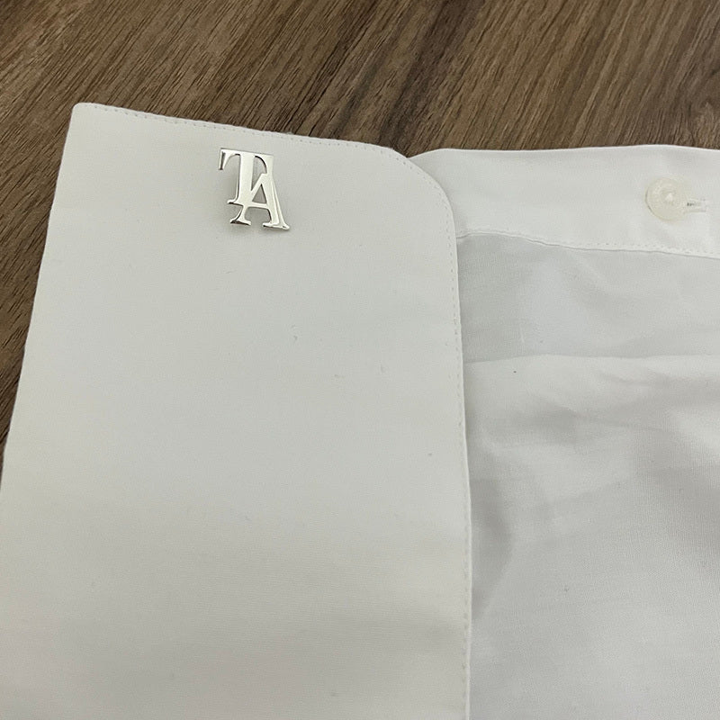 Personalized Wedding Cufflinks Set of 2 Engraved Stainless Steel Initials for Groom and Groomsmen