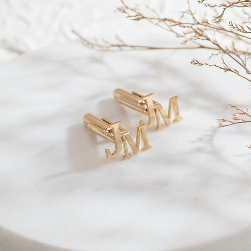 Набор из 2 запонок для женщин из нержавеющей стали для свадеб и подарков