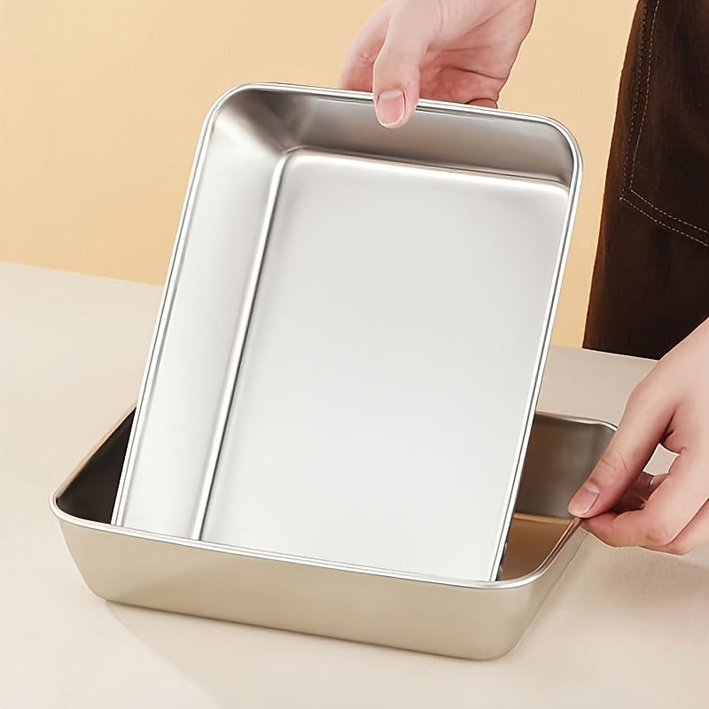 Boronli po'latdan yasalgan pishirish panosi, qopqog' bilan, yopishmaydigan, BPA-free, pishirish, qovurish va pishirish uchun