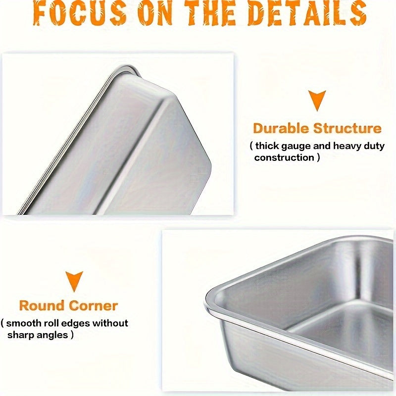 Boronli po'latdan yasalgan pishirish panosi, qopqog' bilan, yopishmaydigan, BPA-free, pishirish, qovurish va pishirish uchun