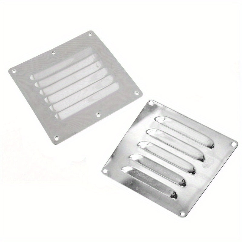 120mm Stainless Steel Square Ventilation Plate Louvered Marine Hardware