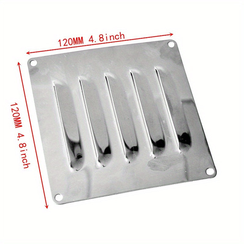 120mm Stainless Steel Square Ventilation Plate Louvered Marine Hardware