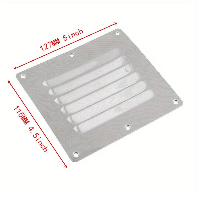120mm Stainless Steel Square Ventilation Plate Louvered Marine Hardware