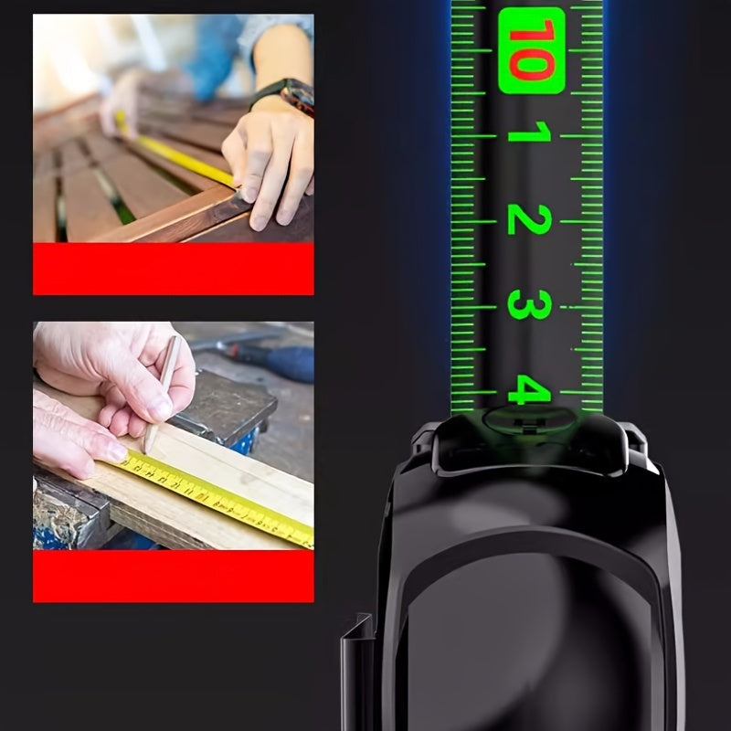 High-Precision Laser Tape Measure 5m with Automatic Lock and Wear-Resistant Steel
