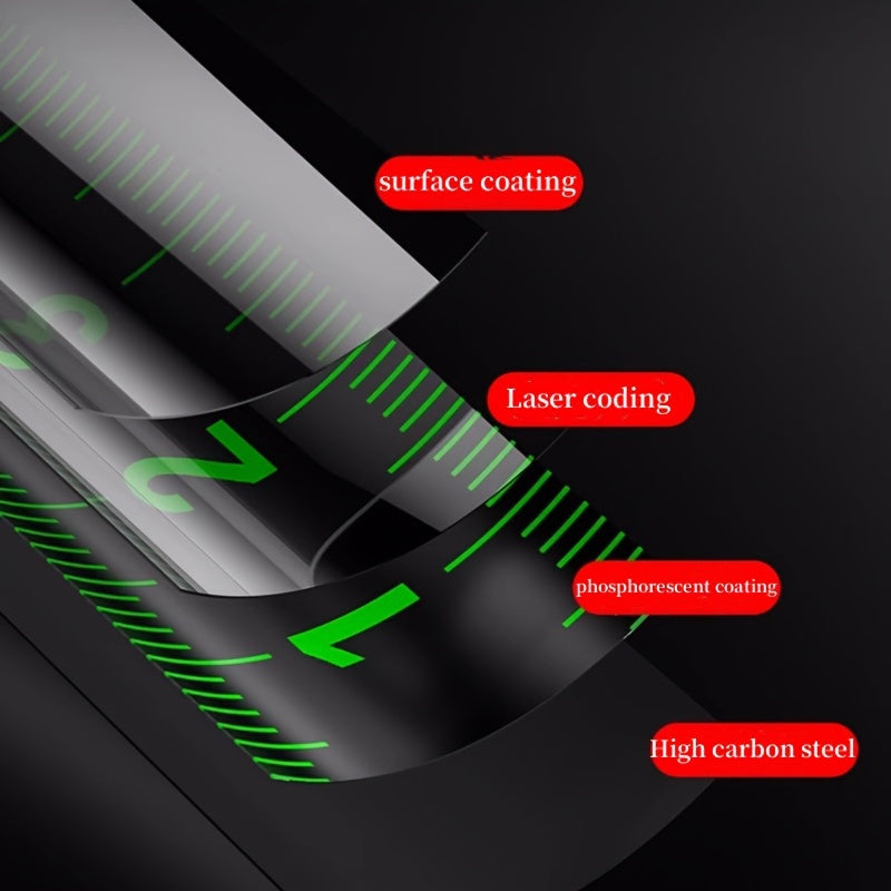 High-Precision Laser Tape Measure 5m with Automatic Lock and Wear-Resistant Steel