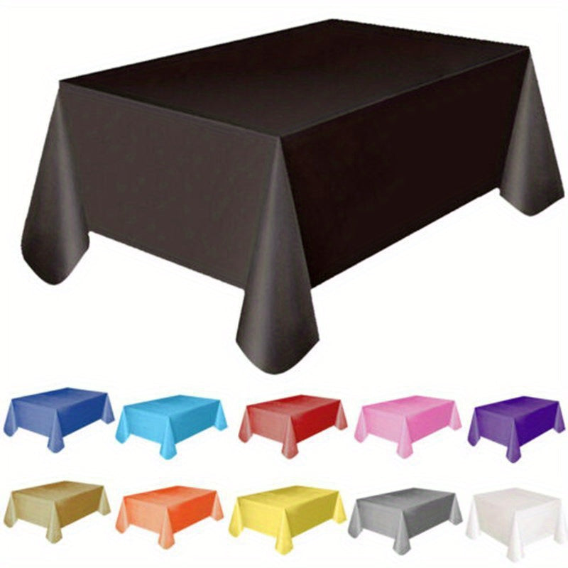 Thickened Solid Color Tablecloth 137x183cm Disposable for Party Decoration