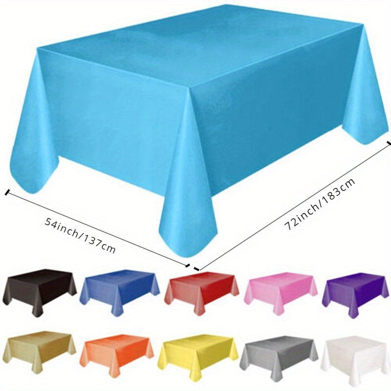 Thickened Solid Color Tablecloth 137x183cm Disposable for Party Decoration