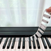 Silicone Piano Note Guide for Beginners 88-Key Reusable Removable Stickers