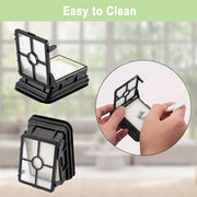 8 ta bo'lakli vakuum almashtirish qismlari to'plami, ko'p yuzali tozalash filtrlari va cho'tka rulolari uchun