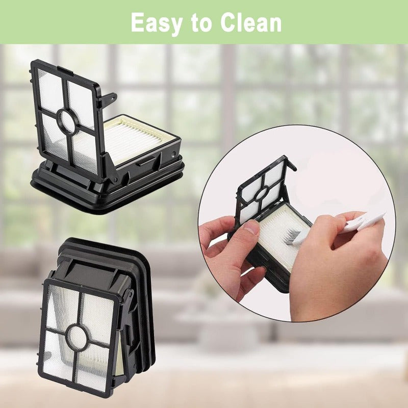 8 ta bo'lakli vakuum almashtirish qismlari to'plami, ko'p yuzali tozalash filtrlari va cho'tka rulolari uchun