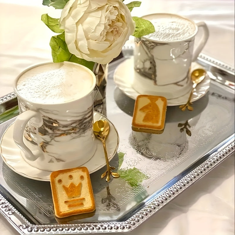 Stainless Steel Leaf Spoon Set 11.94cm for Coffee Tea Dessert Kitchen Must-Have