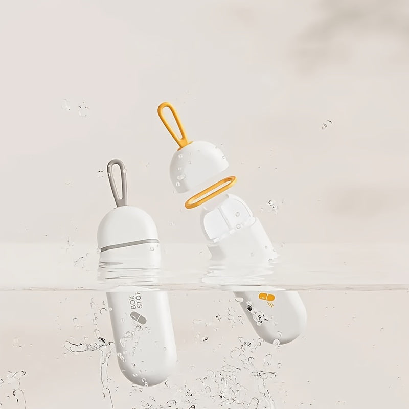 Mini Portable Pill Organizer with Three Compartments for Travel