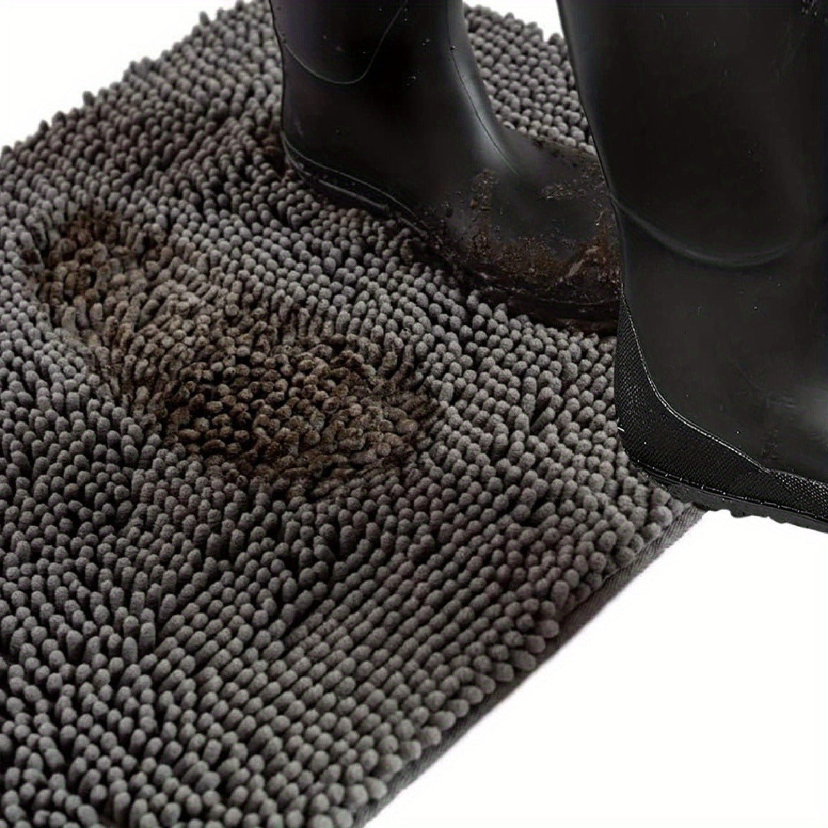 Alfombra para perros de chenilla con base de TPR, altamente absorbente, lavable a máquina, para entrada, patas embarradas, tamaños