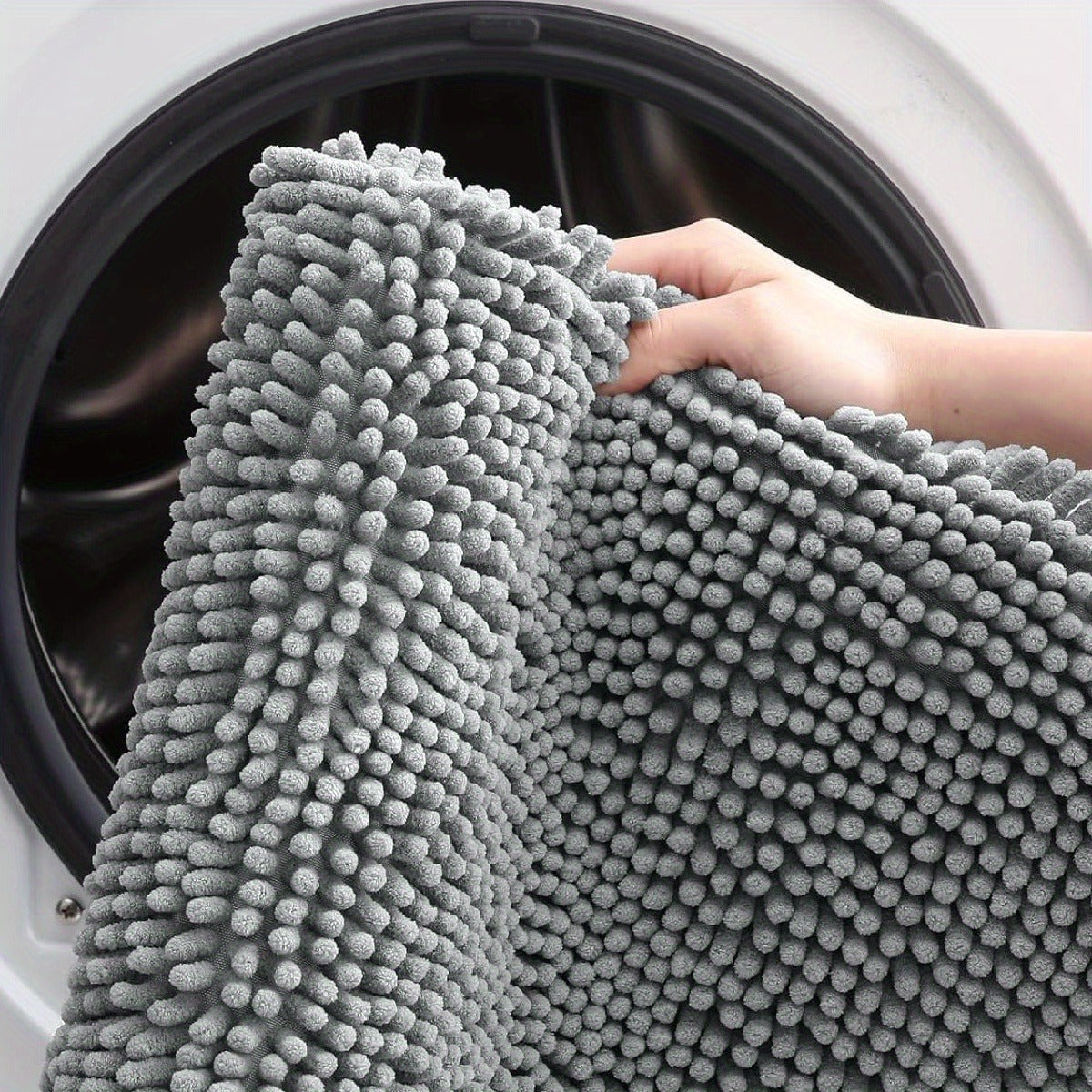 Alfombra para perros de chenilla con base de TPR, altamente absorbente, lavable a máquina, para entrada, patas embarradas, tamaños