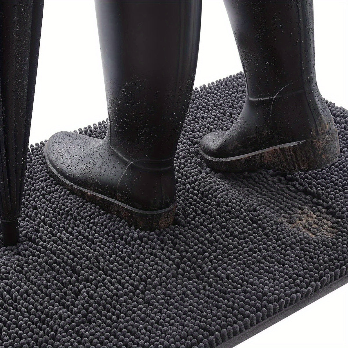 Alfombra para perros de chenilla con base de TPR, altamente absorbente, lavable a máquina, para entrada, patas embarradas, tamaños