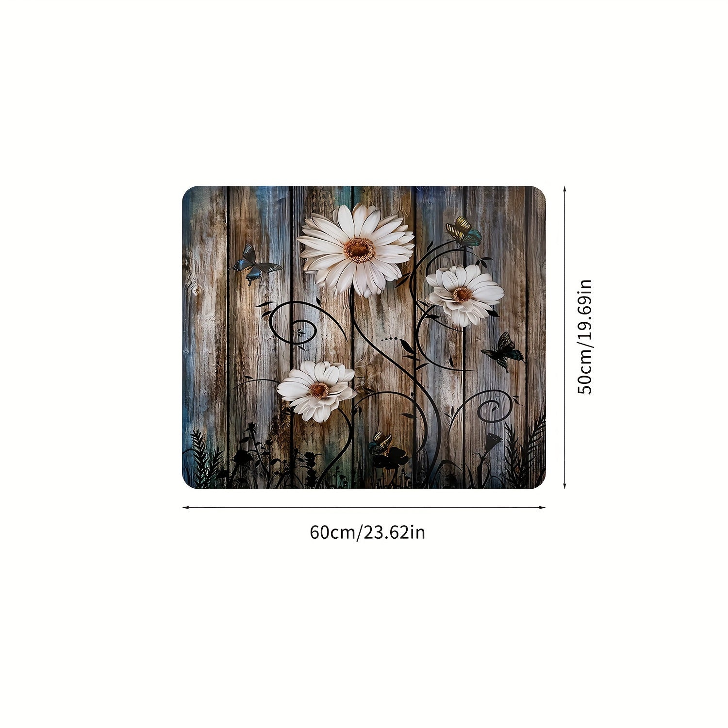 Kelebek bosma mashina changyogʻini yopishqoqsiz, kirga qarshi rezina mat