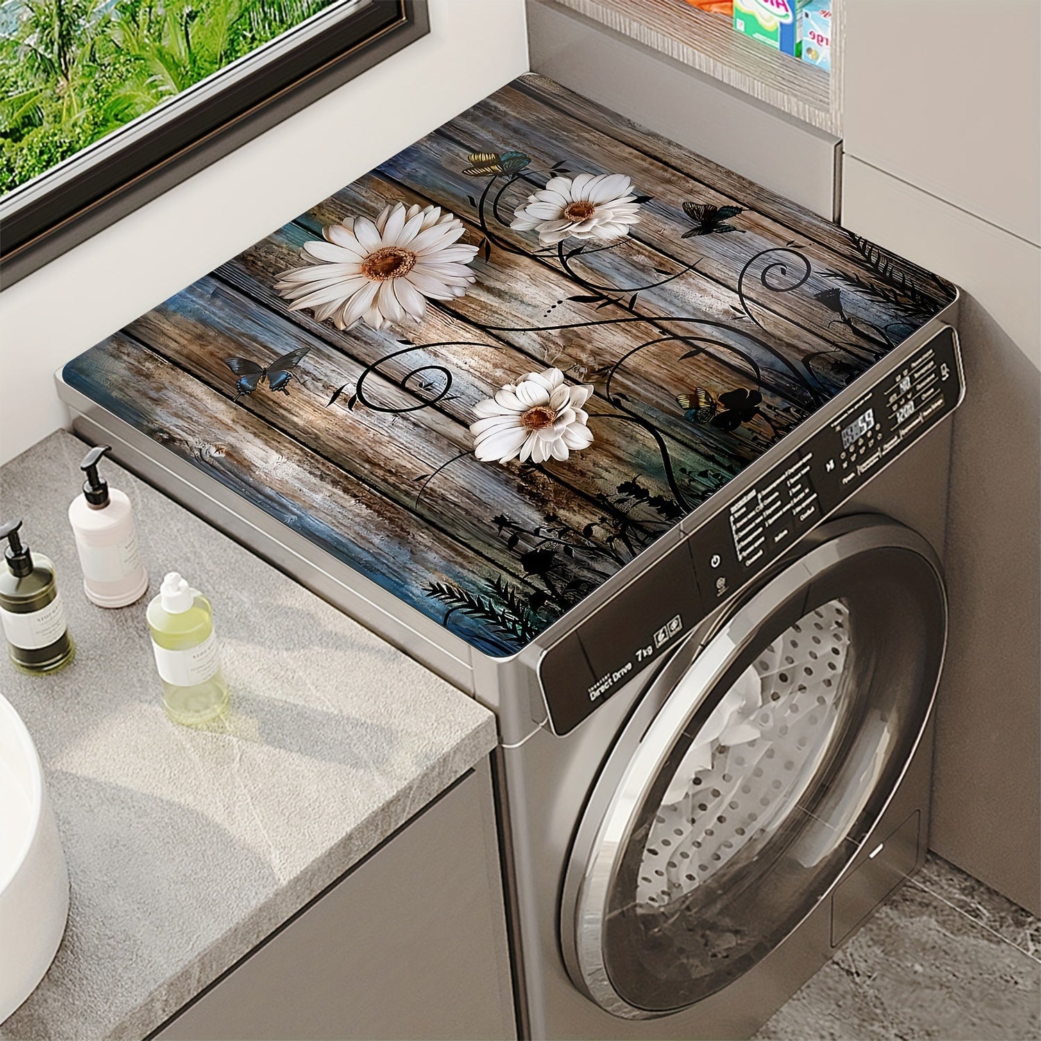 Kelebek bosma mashina changyogʻini yopishqoqsiz, kirga qarshi rezina mat