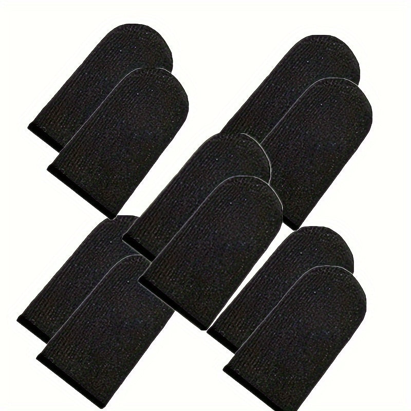 10PCS Polyamide Finger Sleeves for Gaming High Sensitivity Touchscreen Anti-Slip Sweat-Absorbing