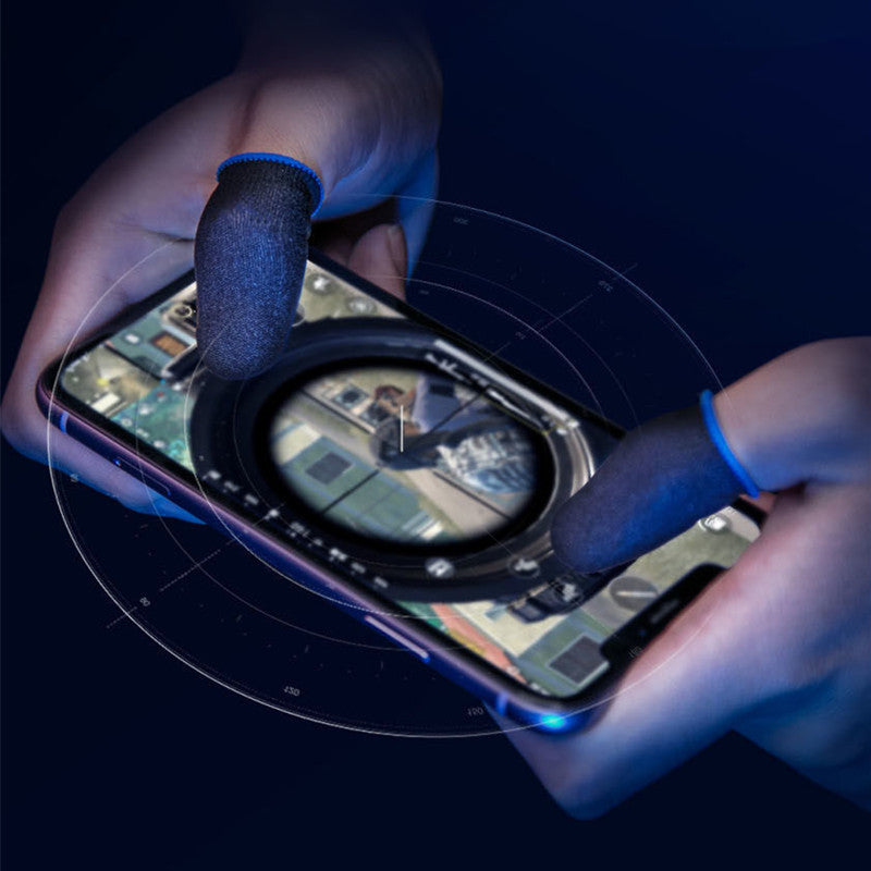 10PCS Polyamide Finger Sleeves for Gaming High Sensitivity Touchscreen Anti-Slip Sweat-Absorbing