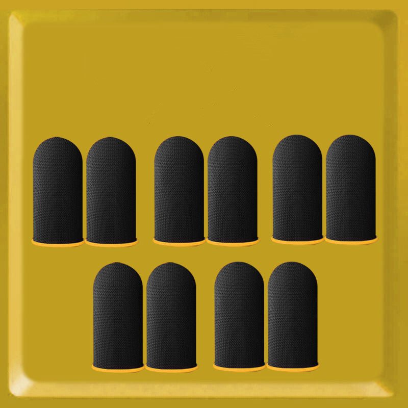 10PCS Polyamide Finger Sleeves for Gaming High Sensitivity Touchscreen Anti-Slip Sweat-Absorbing