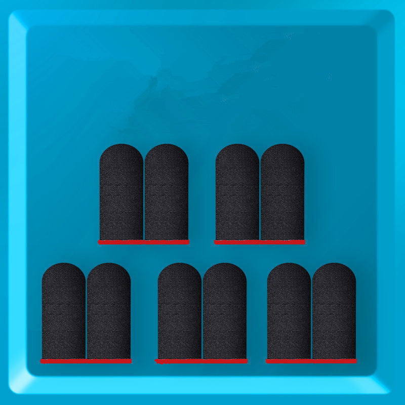 10PCS Polyamide Finger Sleeves for Gaming High Sensitivity Touchscreen Anti-Slip Sweat-Absorbing