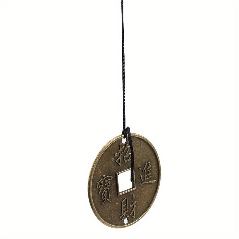 Large Deep Tone Metal Wind Chimes for Outdoor Garden Patio Decor Antique Bronze Solid Wood Ceiling Mount