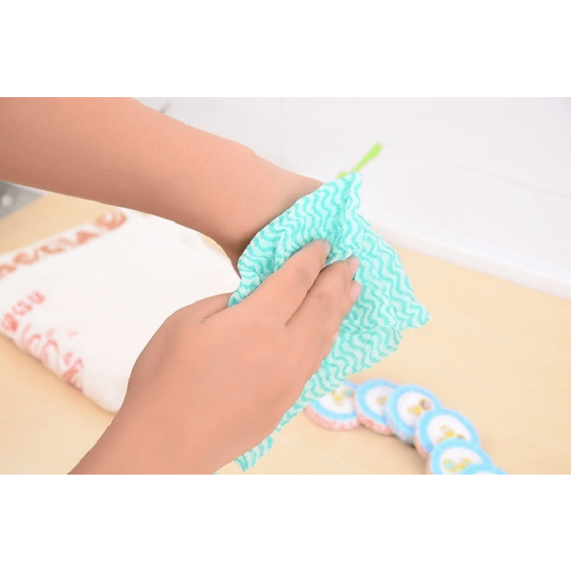 10 dona paxta yuvinish mato to'plami, polka nuqta xarakterli sayohat sochiqlari