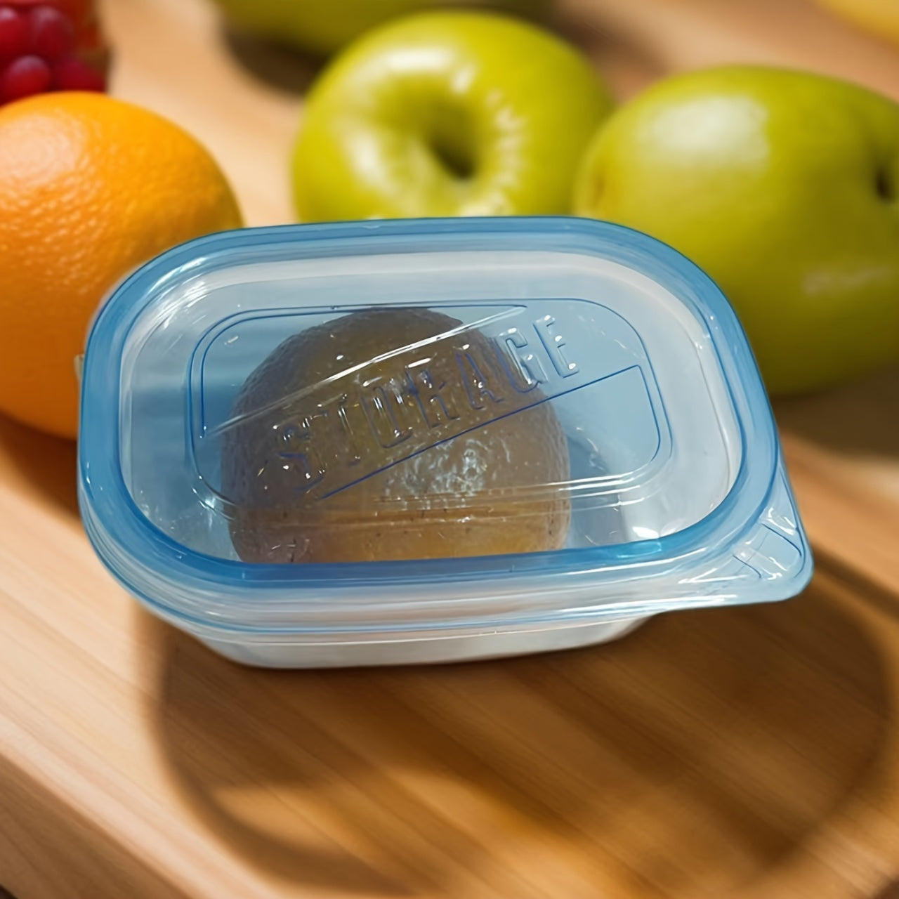 10-Piece Plastic Food Storage Set with Clear Lids Microwave Freezer Dishwasher Safe