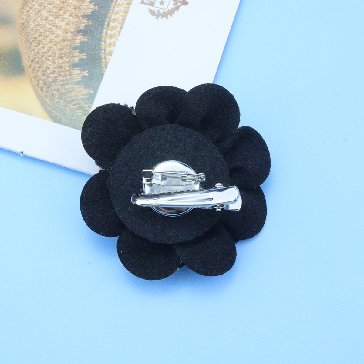 Multi-Layer Rhinestone Flower Brooch Set for Sweaters Coats Fabric Lapels