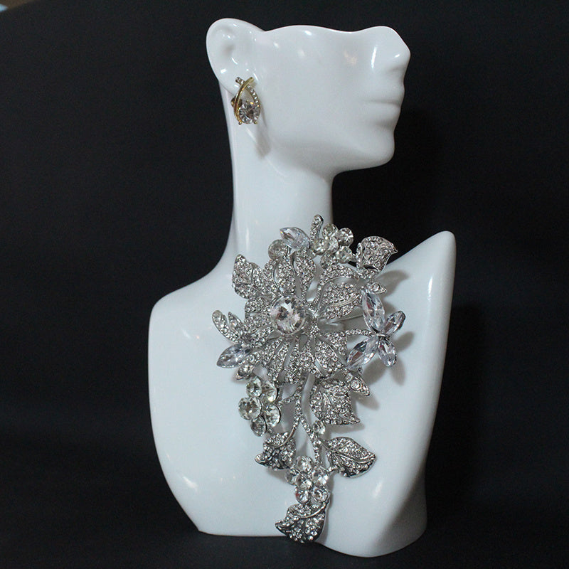 Elegant Plant Flower Brooch for Women Autumn Winter Jewelry Accessory