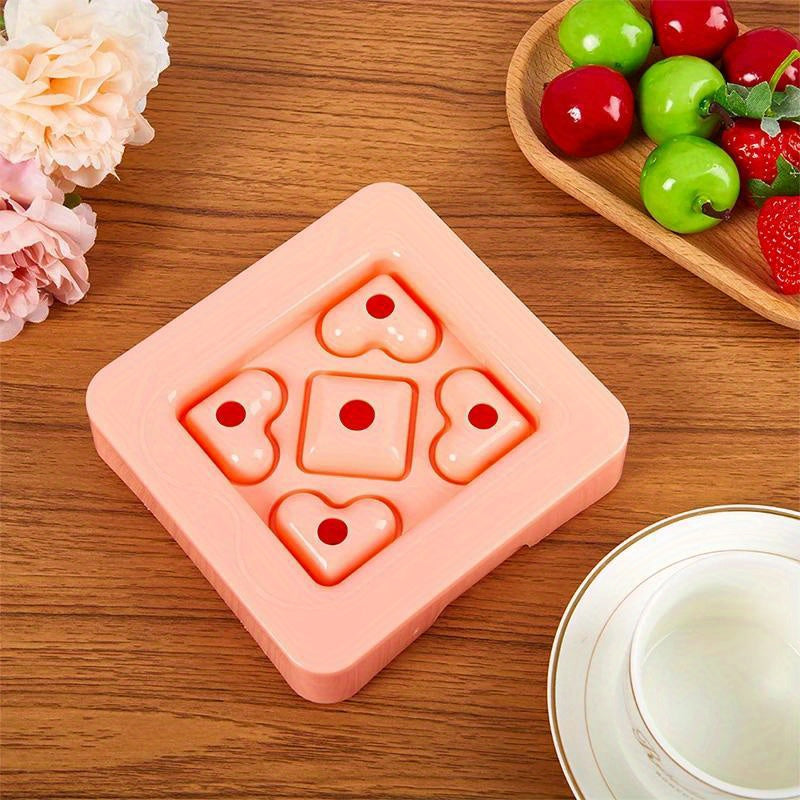 DIY atıştırmalıklar va partiy taomlari uchun yurak shaklidagi mini sendvich kesuvchi va yopishtiruvchi