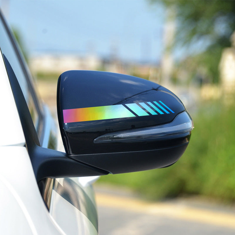 4pcs Pegatinas de vinilo reflectante para coche, adhesivas, rayas exteriores para vehículos