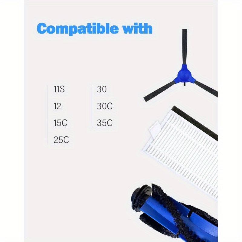 13-Pack Replacement Brushes and Filters for Robovac Models 11S 25C 15C 30 30C 35C 12 11S Plus 15T